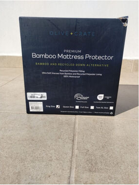 Olive Crate (2) Waterproof & Cooling Bamboo Mattress Cover KING